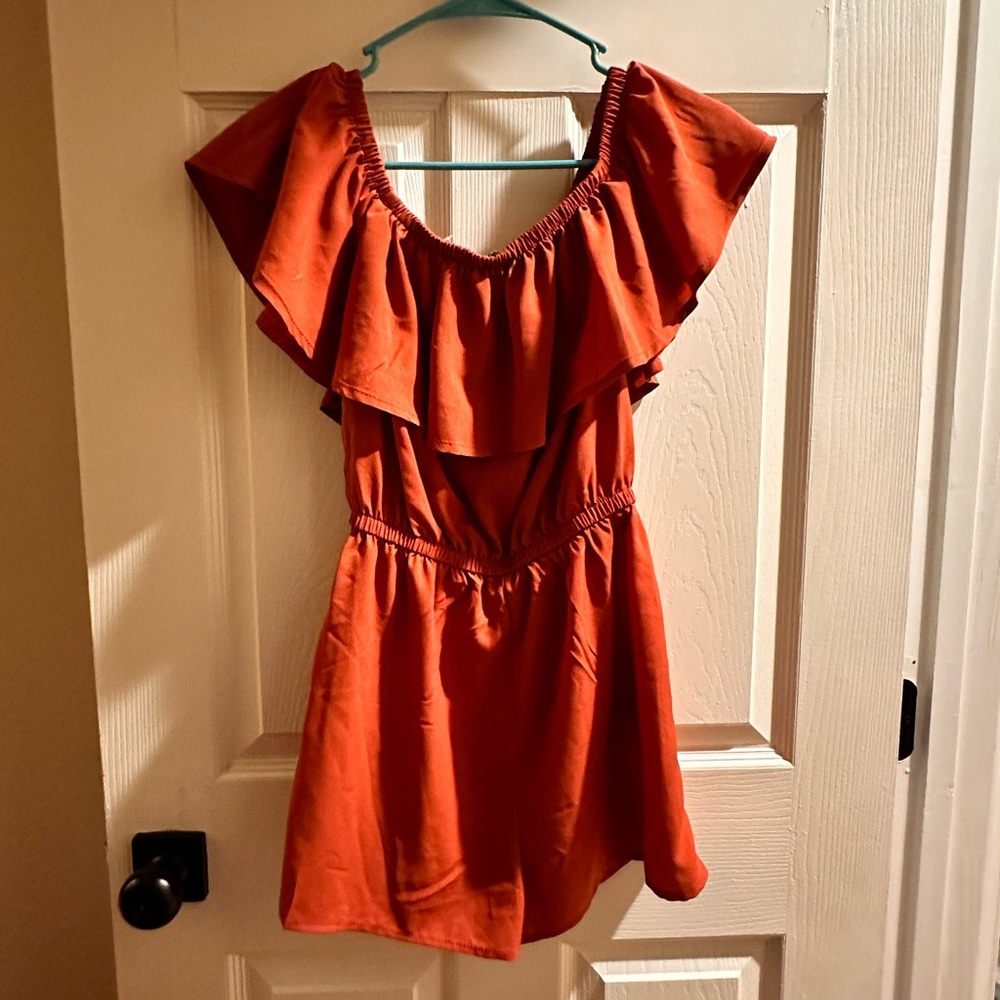 Rue 21 new! Rustic Orange Romper Size Small